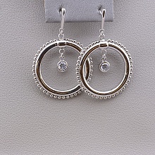 картинка Серьги 'XUPING' Фианит (родий) от магазина Wolves