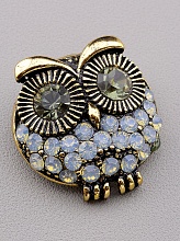 картинка Брошь Фианит 35x32мм от магазина Wolves