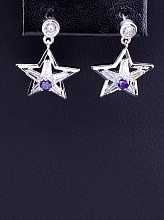 картинка Серьги 'XUPING' Фианит (родий) от магазина Wolves