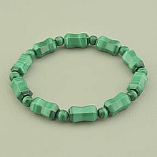 картинка Браслет Малахит 17 см от магазина Wolves