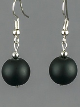 картинка Элитные Серьги Шунгит №2 от магазина Wolves