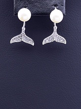 картинка Серьги 'XUPING' Майорка  (родий) от магазина Wolves