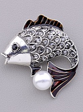 картинка Брошь Сrystal 40x40мм от магазина Wolves