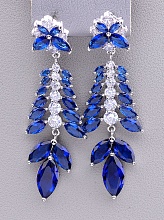 картинка Серьги 'XUPING' Фианит (родий) от магазина Wolves