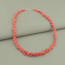 картинка Бусы 'SUNSTONES' Коралл Серебро(925) 48 см от магазина Wolves