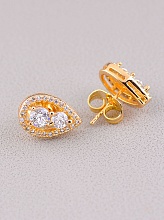 картинка Серьги 'XUPING' Фианит  (позолота 18к) от магазина Wolves