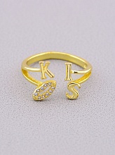 картинка Кольцо 'FJ' Сrystal Бижутерный сплав от магазина Wolves
