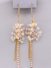 картинка Серьги 'XUPING' Фианит  (позолота 18к) от магазина Wolves