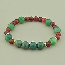 картинка Браслет 'SUNSTONES' Агат Сердолик 17 см от магазина Wolves