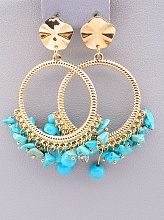 картинка Серьги 'Stainless Steel' Бирюза от магазина Wolves