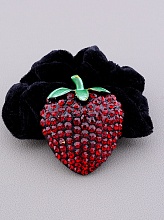 картинка Резинка с камнями Сrystal, красный и черный цвет от магазина Wolves