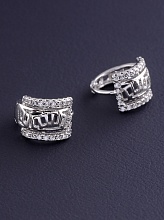 картинка Серьги 'XUPING' Фианит (родий) от магазина Wolves