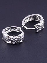 картинка Серьги 'XUPING' Фианит (родий) от магазина Wolves