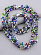 картинка Бусы+Браслет Чешский хрусталь 50 см от магазина Wolves