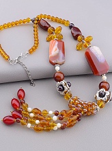 картинка Бусы Сердолик 58 см от магазина Wolves