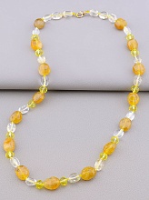 картинка Бусы 'SUNSTONES' Цитрин Чешский хрусталь 52 см от магазина Wolves