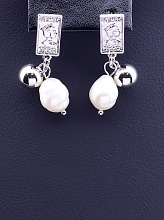 картинка Серьги 'XUPING' Жемчуг  (родий) от магазина Wolves