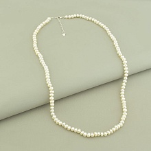 картинка Бусы 'SUNSTONES' Жемчуг Серебро(925) 55 см от магазина Wolves