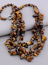 картинка Бусы Тигровый глаз 58 см от магазина Wolves