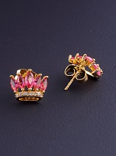 картинка Серьги 'XUPING' Фианит (позолота 18к) от магазина Wolves