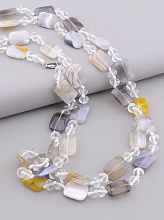 картинка Бусы Агат Чешский хрусталь 120 см от магазина Wolves