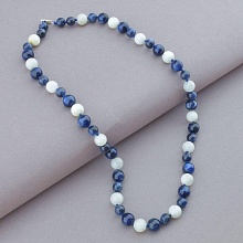 картинка Бусы 'SUNSTONES' Кианит Лунный камень 45 см от магазина Wolves