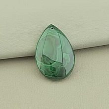 картинка Кулон Малахит 40x27мм от магазина Wolves