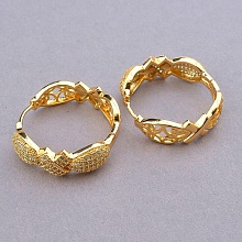 картинка Серьги 'XUPING' Фианит (позолота 18к) от магазина Wolves