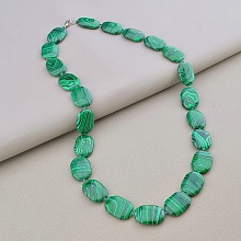 картинка Бусы Малахит 62 см от магазина Wolves