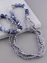 картинка Бусы Агат Чешский хрусталь 80 см от магазина Wolves