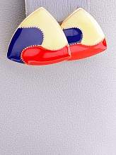 картинка Серьги Эмаль Эмаль 'FJ' от магазина Wolves