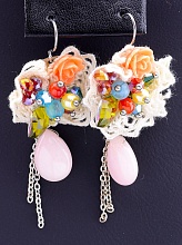 картинка Серьги 'Hand Made' Яшма Бижутерный сплав8 1 г от магазина Wolves