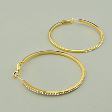 картинка Серьги 'Saiya' Фианит (позолота 18к) от магазина Wolves