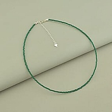 картинка Подвеска 'SUNSTONES' Шпинель Серебро(925) 38 см от магазина Wolves