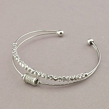 картинка Браслет 'Saiya' Фианит 17 см (родий) от магазина Wolves