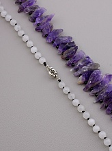 картинка Бусы Аметист Лунный камень 52 см от магазина Wolves