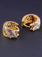 картинка Серьги 'XUPING' Фианит (позолота 18к) от магазина Wolves