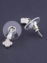 картинка Серьги 'Big Dipper' Фианит (родий) от магазина Wolves