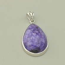 картинка Кулон Чароит 30х17мм (Серебро(925)) от магазина Wolves