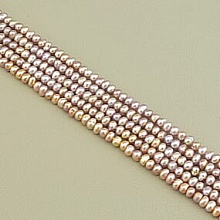 картинка Нитка из Жемчуга, сиреневая, без замка 35 см 5 мм от магазина Wolves