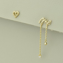 картинка Серьги 'XUPING' Фианит (позолота 18к (лимонная)) от магазина Wolves