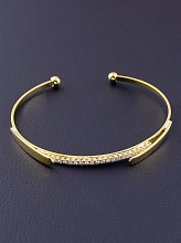 картинка Браслет 'Saiya' Фианит 16 см (позолота 18к) от магазина Wolves