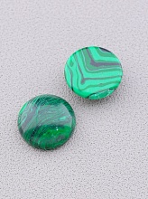 картинка Кабошон Малахит 12x12мм от магазина Wolves