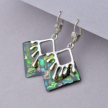 картинка Серьги из муранского стекла, разноцветные от магазина Wolves