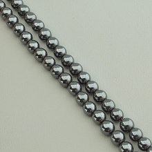 картинка Нитка Гематит 39 см 7 8 мм (Без замка) от магазина Wolves