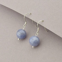 картинка Серьги 'SUNSTONES' Танзанит Серебро(925) от магазина Wolves