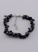 картинка Браслет Агат (чёрный) на карабине от магазина Wolves