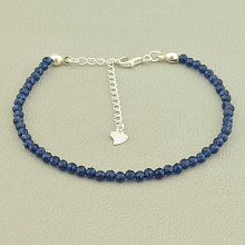 картинка Браслет 'SUNSTONES' Шпинель Серебро(925) 18 5 см от магазина Wolves