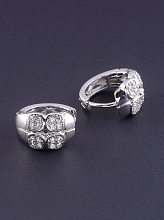 картинка Серьги 'XUPING' Фианит (родий) от магазина Wolves