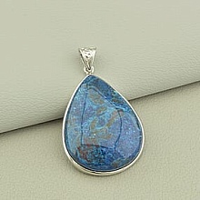 картинка Кулон Азурит 41х29мм (Серебро(925)) от магазина Wolves